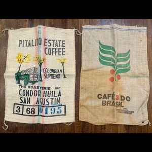 Authentic Burlap Coffee Sacks